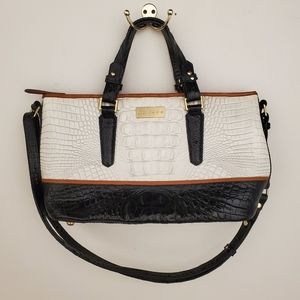 White Black Brahmin bag